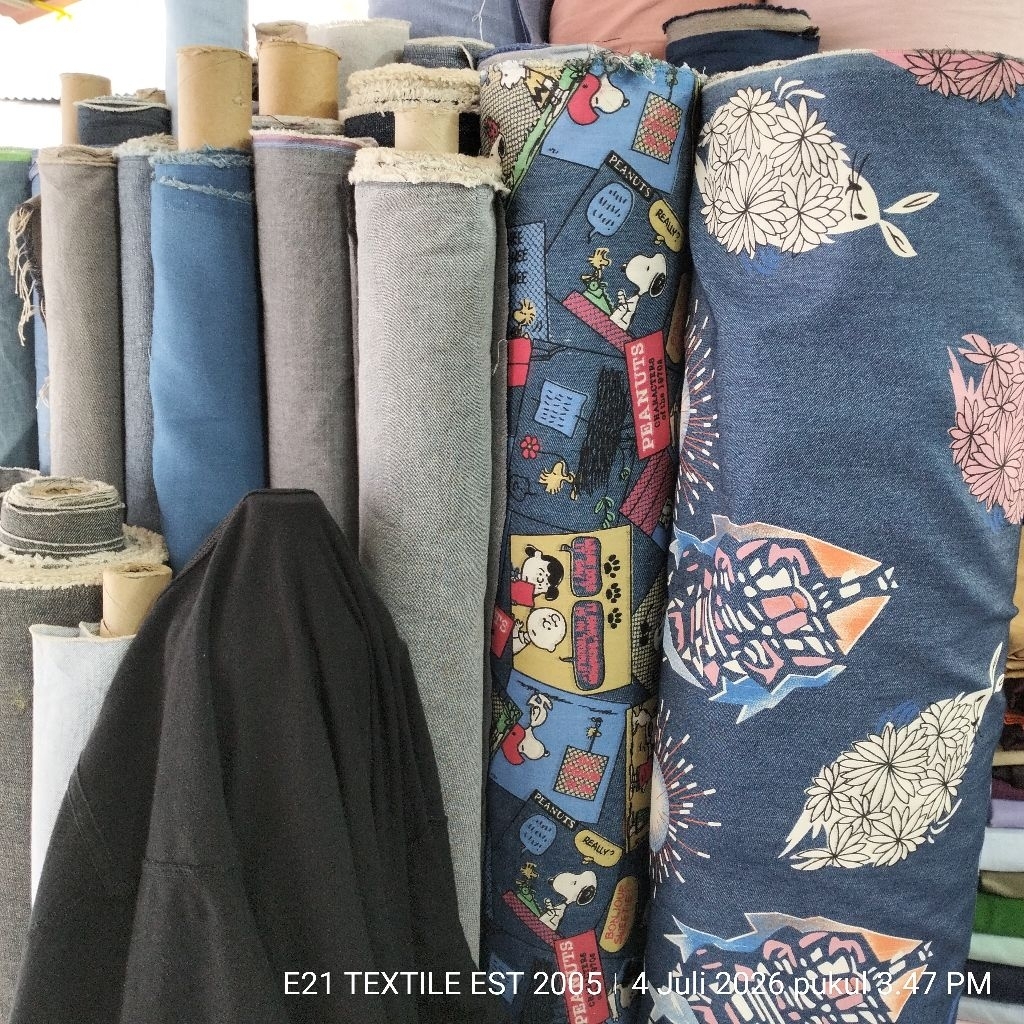 BAHAN CHAMBRAY DENIM | KAIN CHAMBRAY KATUN | KAIN LEVIS MOTIF | BAHAN JEANS SOFT | KAIN LEVIS ATASAN