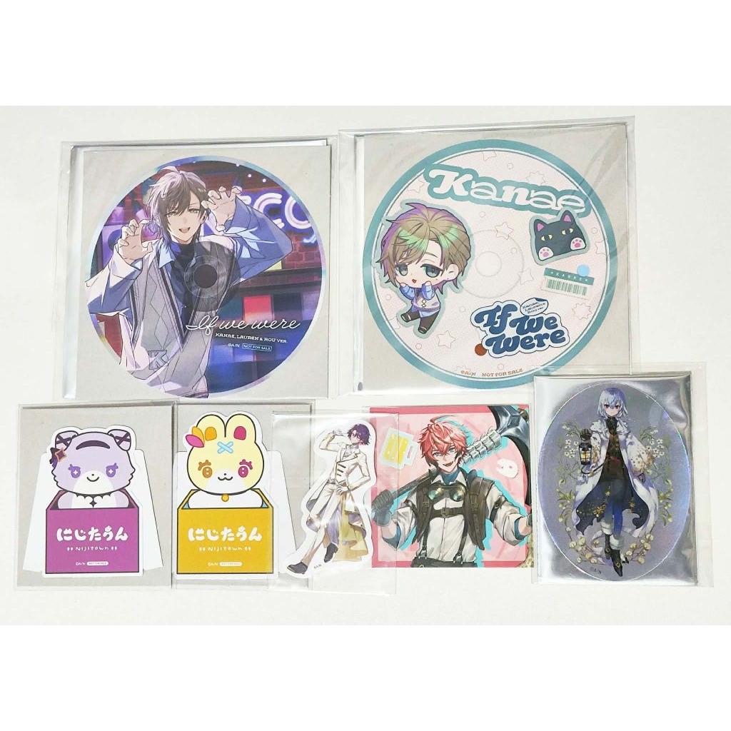 Nijisanji Kanae Hoshikawa Sara Hyakumantenbara Salome Akagi Wen Hakase Fuyuki Card Sticker
