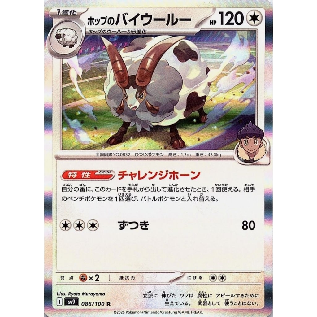 Hop's Dubwool #86 Pokemon Japanese Battle Partners