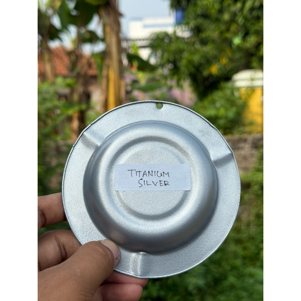 Powder coating cat bubuk titanium silver
