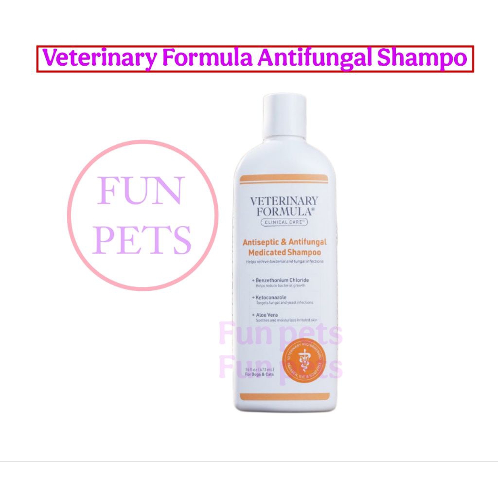 Antiseptic & Antifungal Medicated Shampo 473ml Veterianry Formula