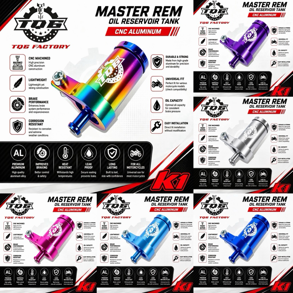 Tabung minyak master rem brake Botol tabung minyak rem cnc TQ6 Vietnam universal