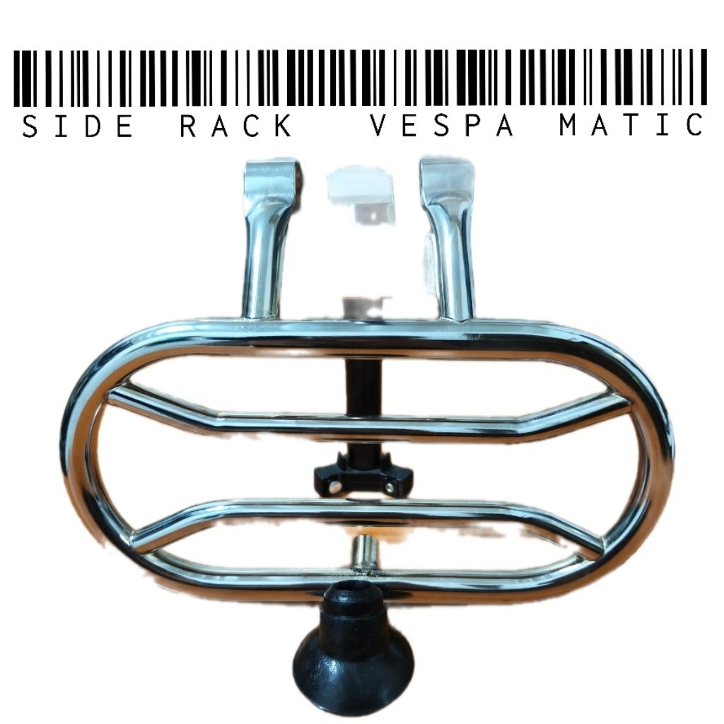 AKSESORIS VESPA / SIDE RACK VESPA MATIC / RAK SAMPING VESPA MATIC , SPRINT , PRIMAVERA LX , S DAN GT