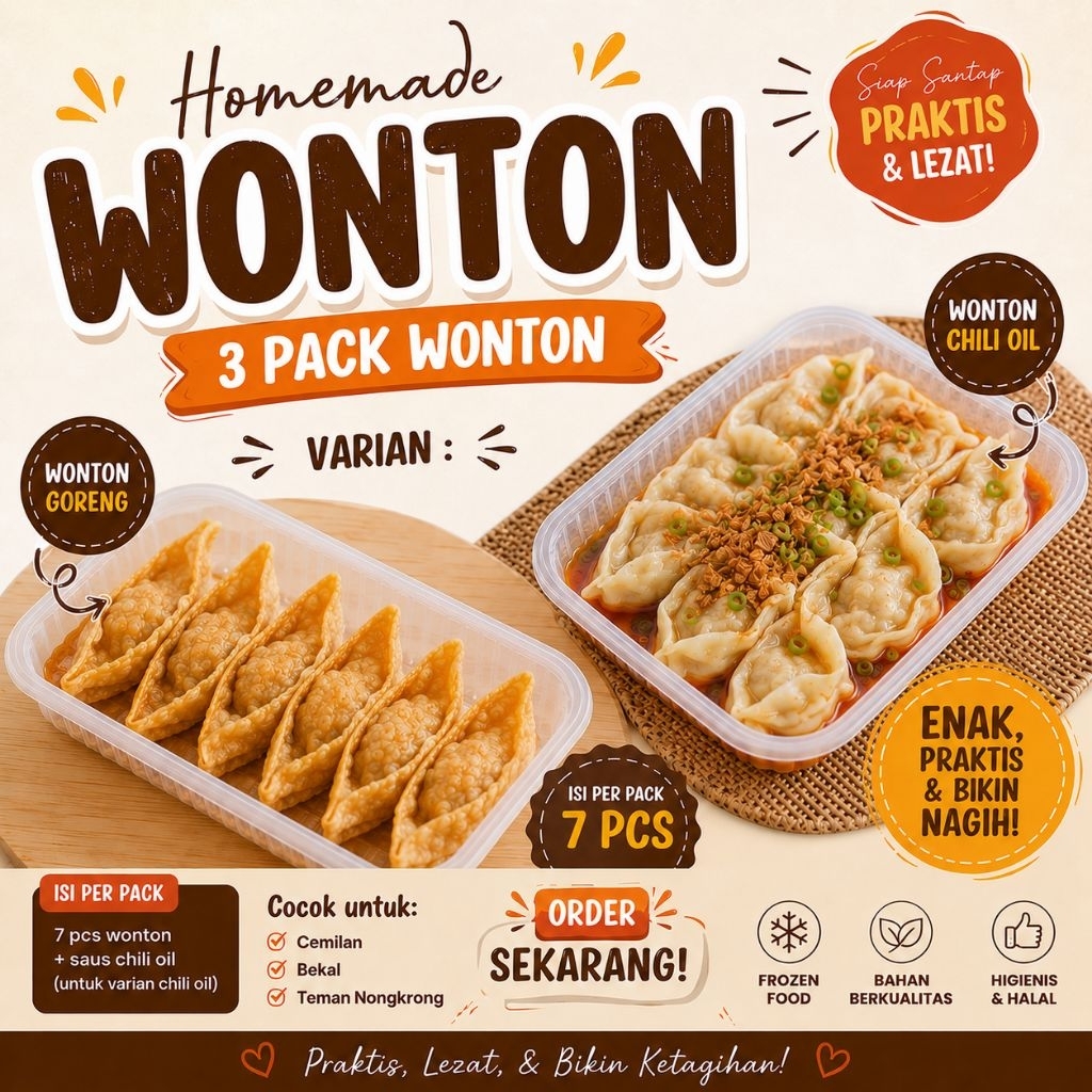 wonton chili oil / wonton goreng