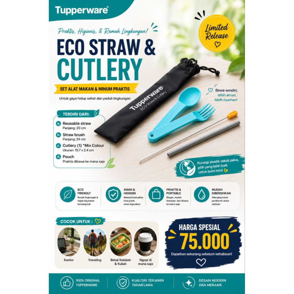 Eco straw Cutlery