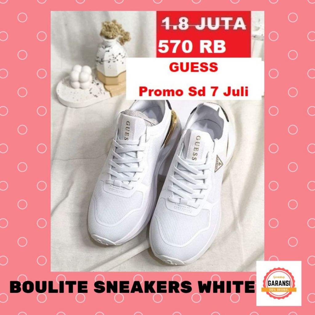 Sepatu sneakers wanita seri BOULITE Guess 100% original store