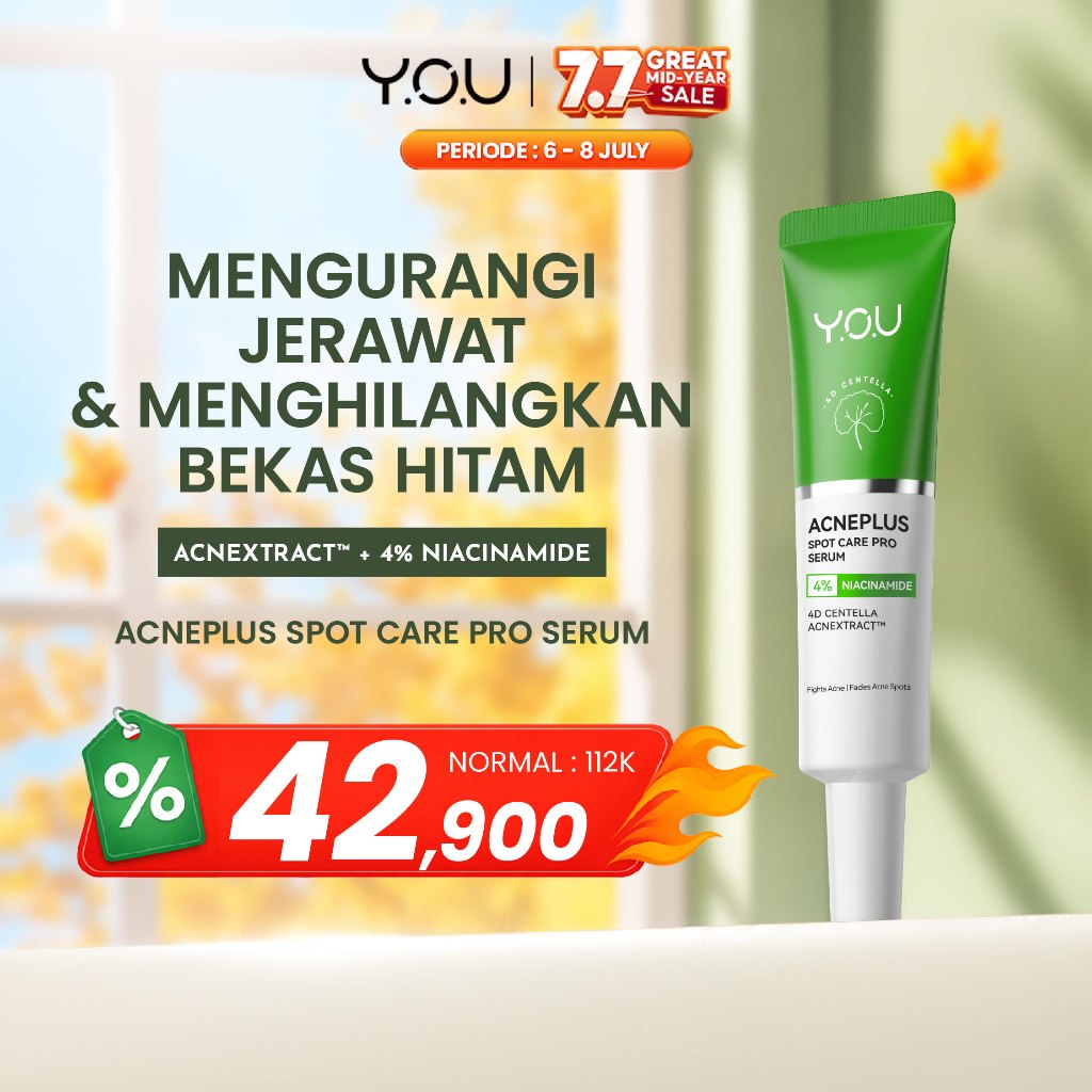 [UPGRADED] YOU AcnePlus Spot Care Pro Serum Obat Totol Jerawat B5 Barrier Moisturizer Gel Obat Bekas