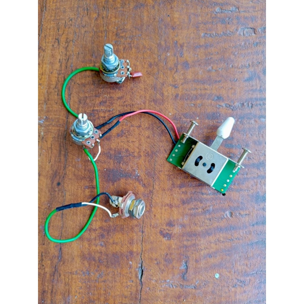 Wiring Gitar Ibanez Original 5Way 3SWLSC 2potensio 1jeck Output