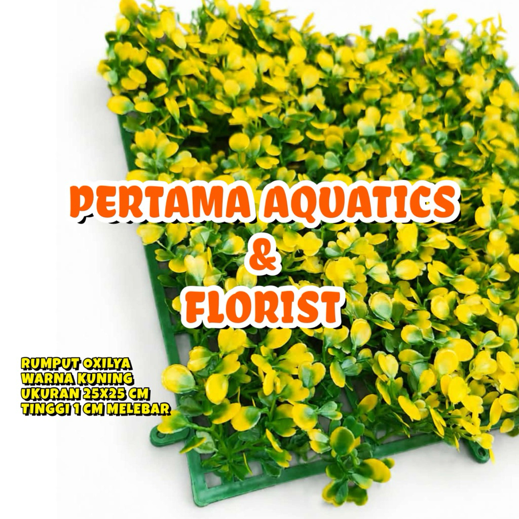 RUMPUT OXILYA WARNA UKURAN 25X25 CM/ Rumput Artificial/ Daun Artificial/ Daun Rambat Artificial/ Bun