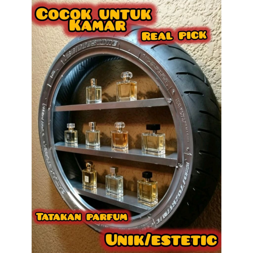 tatakan parfum gantung dinding /rak parfum gantung dinding