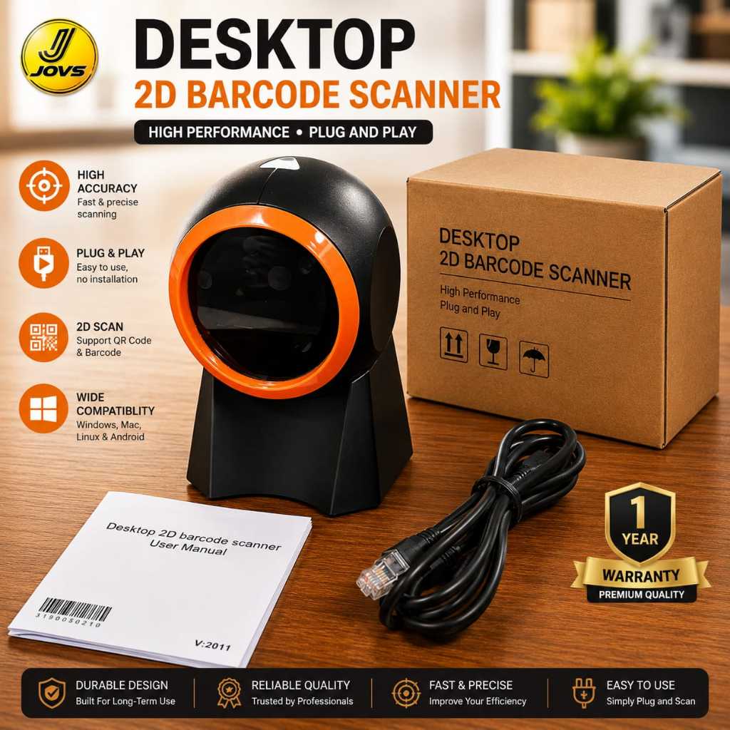 Scaner Barcode 1D & 2D Barcode Scaner usb