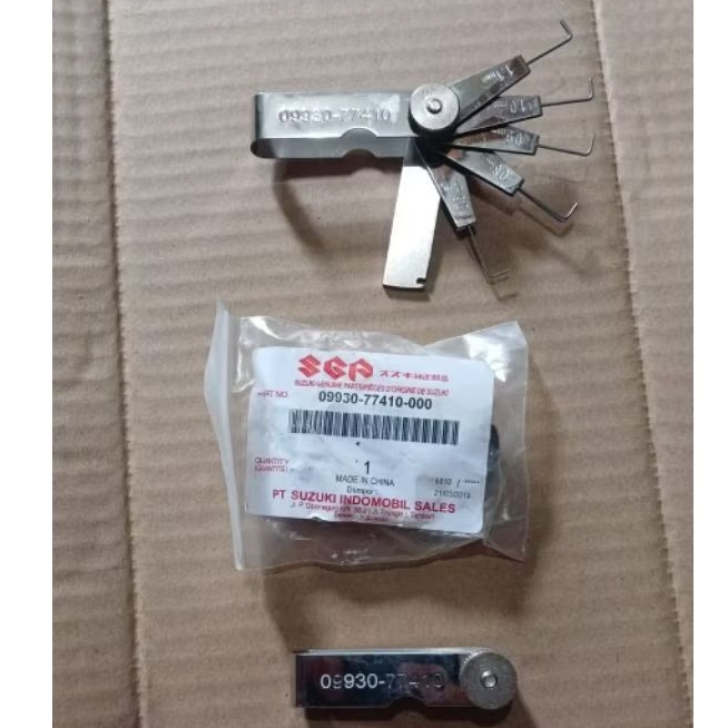 Feeler gauge, alat ukur klep, stelan klep