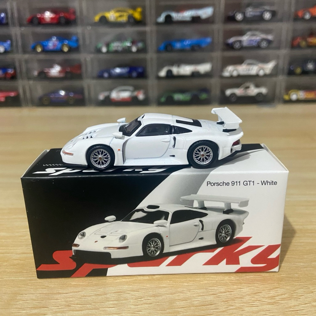 Sparky Tiny Spark Porsche 911 GT1 White Unsealed