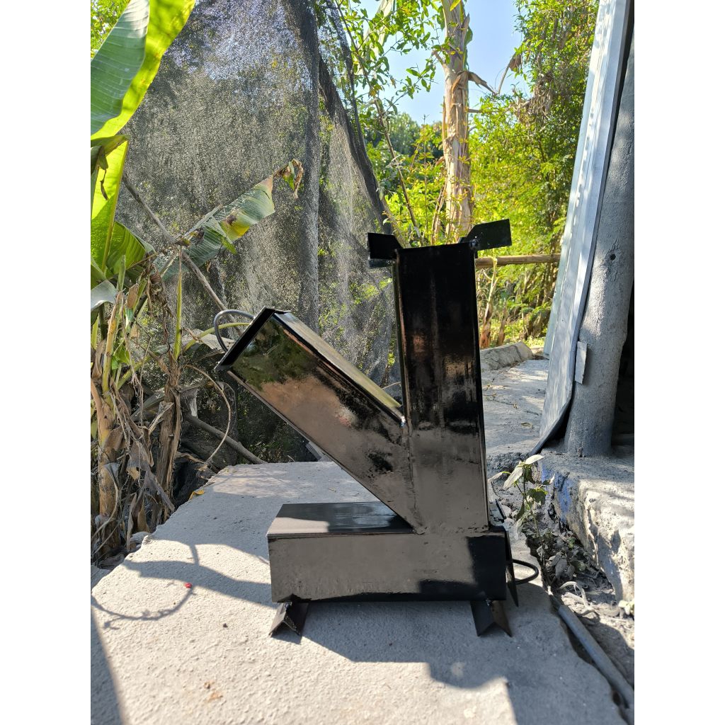 rocket stove, kompor kayu camping