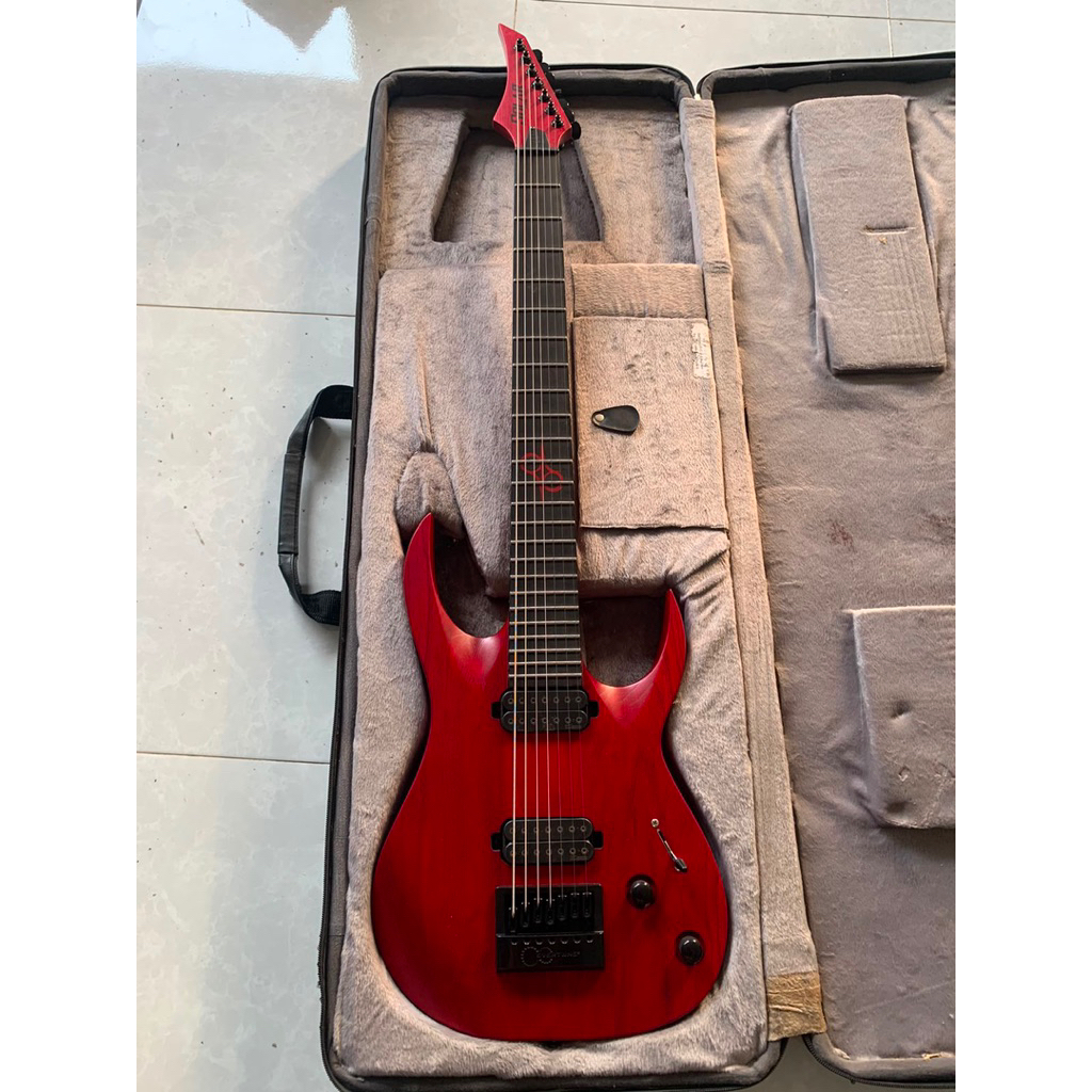 solar guitar 7 string original bridge evertune