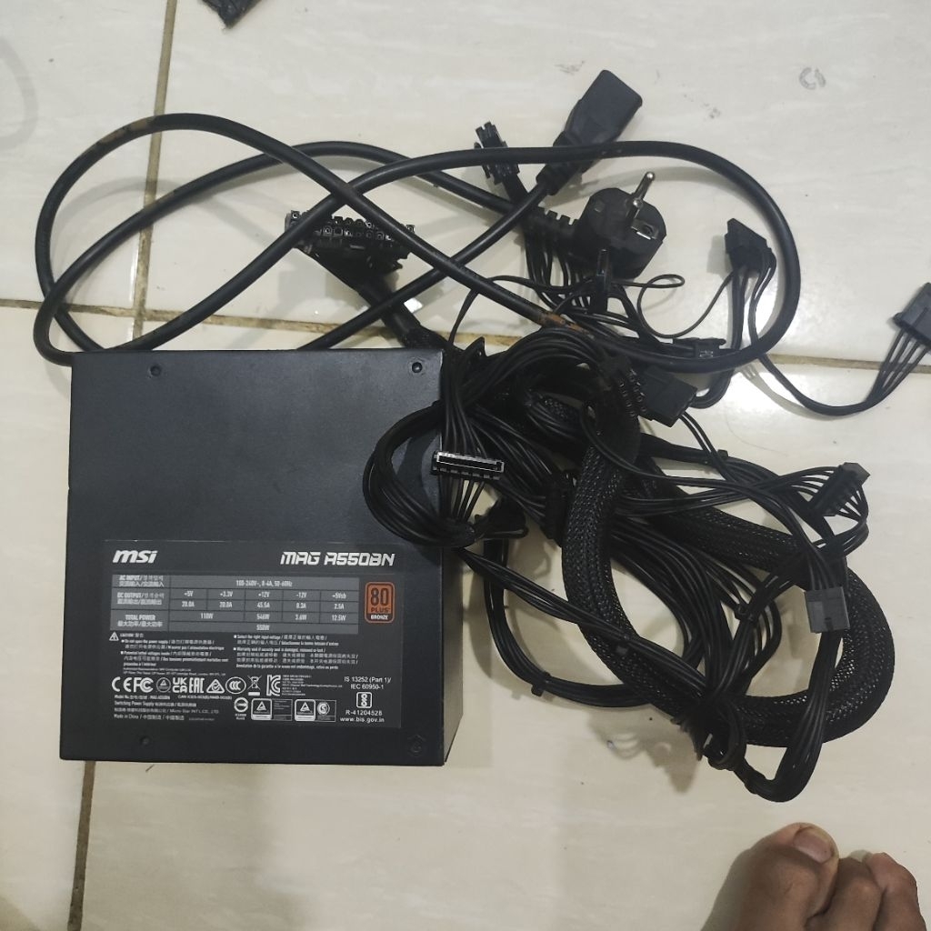 MSI MAG A550BN 550w 80+ Bronzs