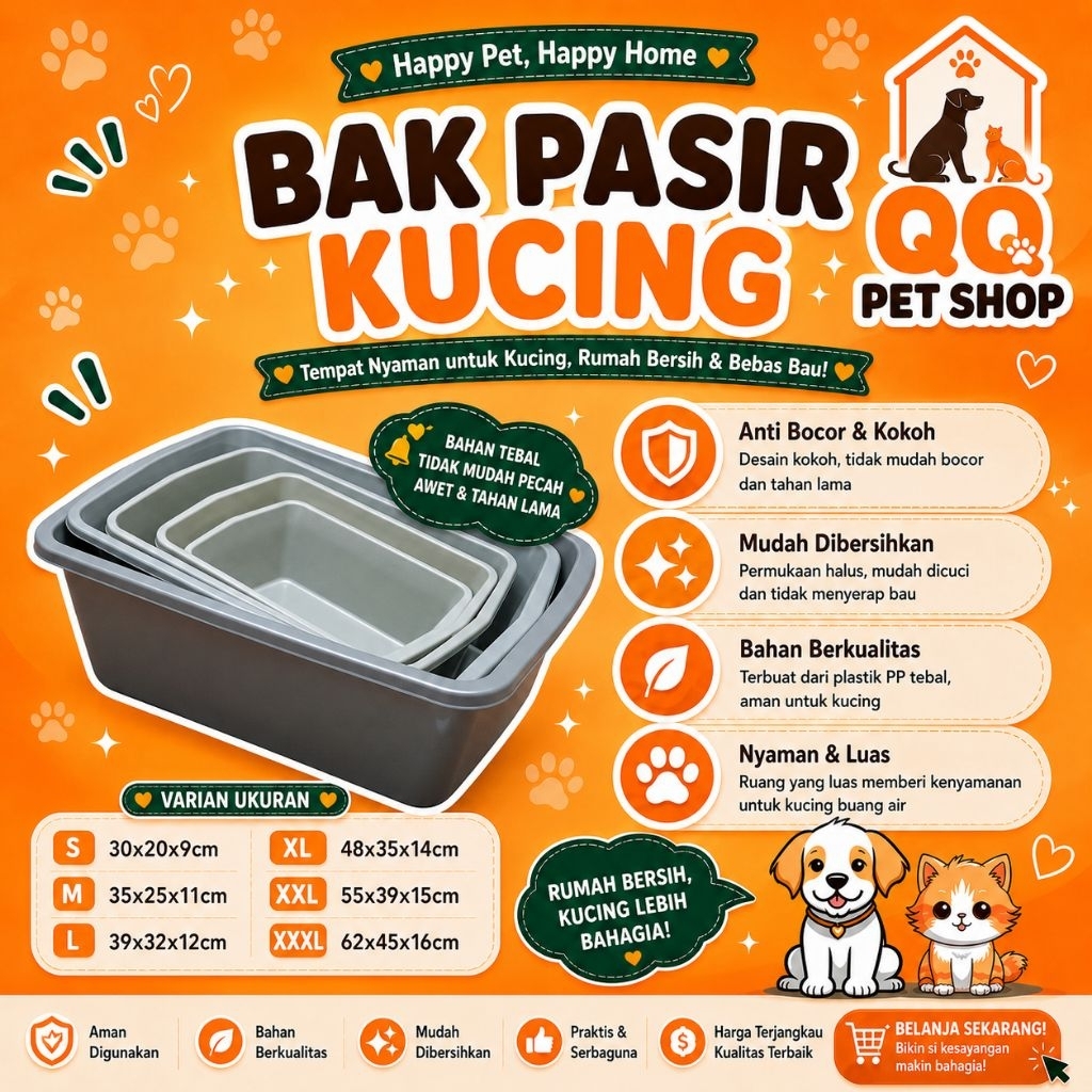 Bak Pasir Bak Serbaguna Berbagai ukuran
