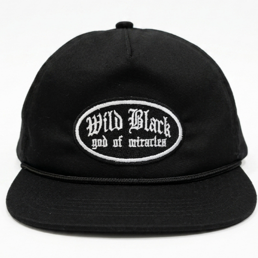 WILDBLACK | Topi Rope Hat Classic Cotton Twill  Black | god of miracles