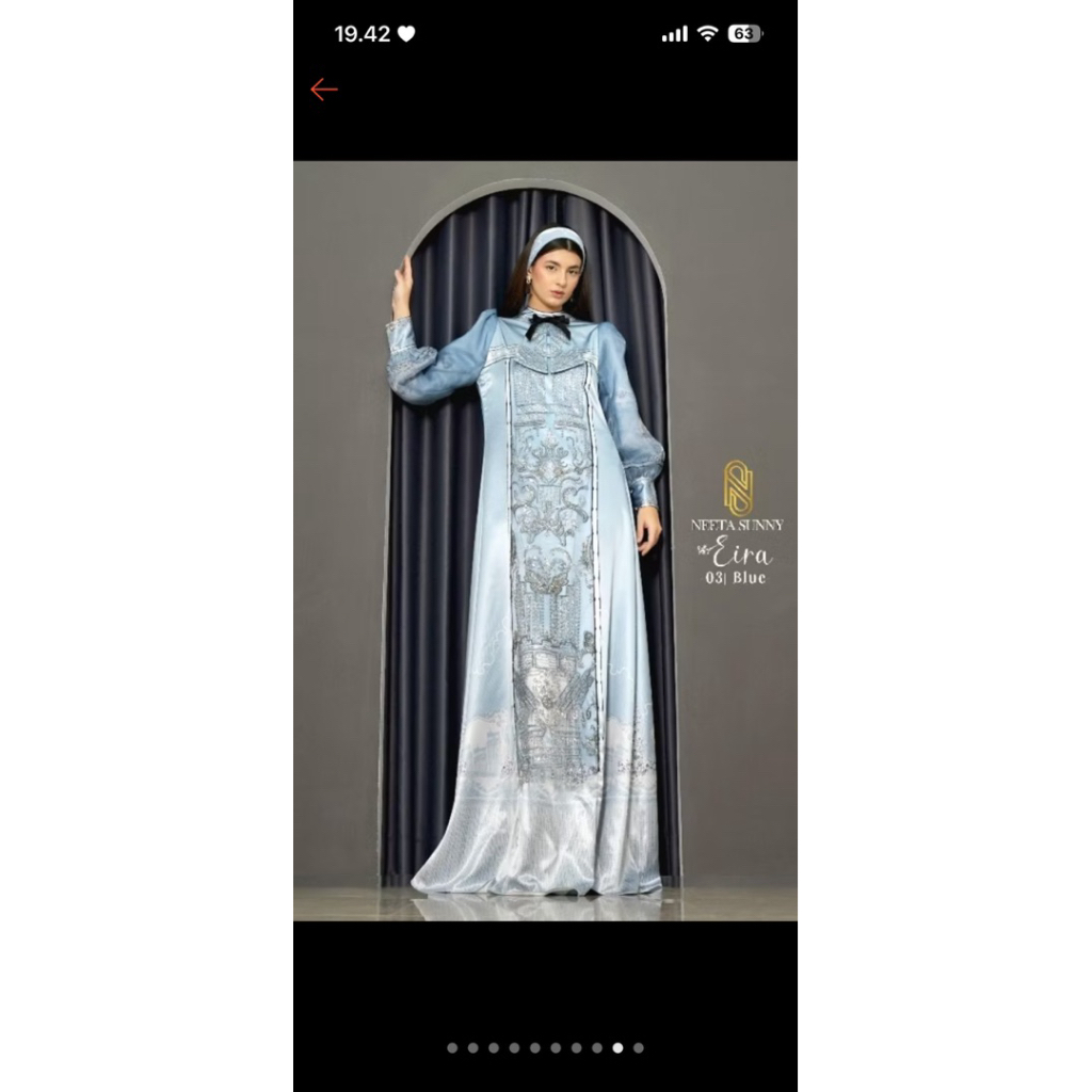 Netta Sunny Eira dress blue