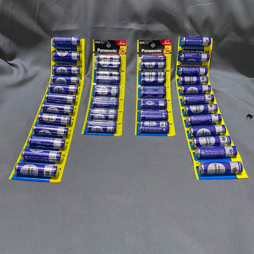 Baterai Panasonic AA/AAA 12 Pcs - Konstruksi Anti Bocor, Hemat Energi, Aman Digunakan