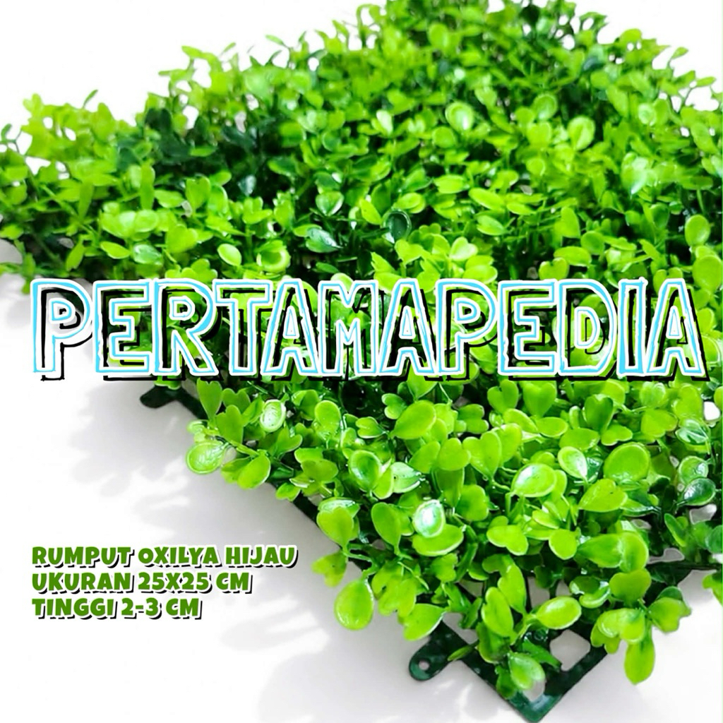 RUMPUT HIJAU ARTIFICIAL UKURAN 25X25 CM Rumput Plastik Rumput Artificial Rumput Hiasan Plastik Rumpu
