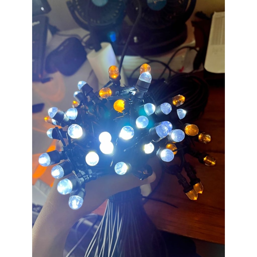 Lampu Seribu Bintang 10 mm panjang 15 meter isi 15