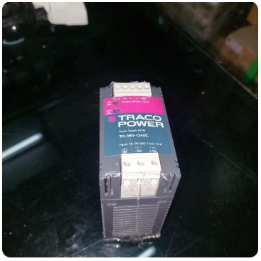 TRACO POWER TCL 060-124DC DIN RAIL POWER SUPPLY 60W 24VDC 2.5A INPUT 18-75VDC