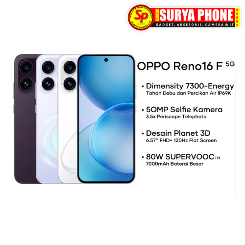 OPPO RENO 16F 5G RAM 8GB / 256GB