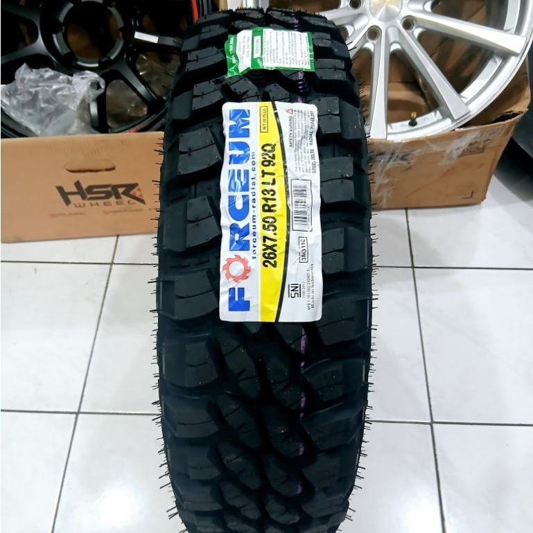 Ban Mobil Offroad MT R13 Ban Pacul Merk Forceum MT08 26x7,5 6PR R13