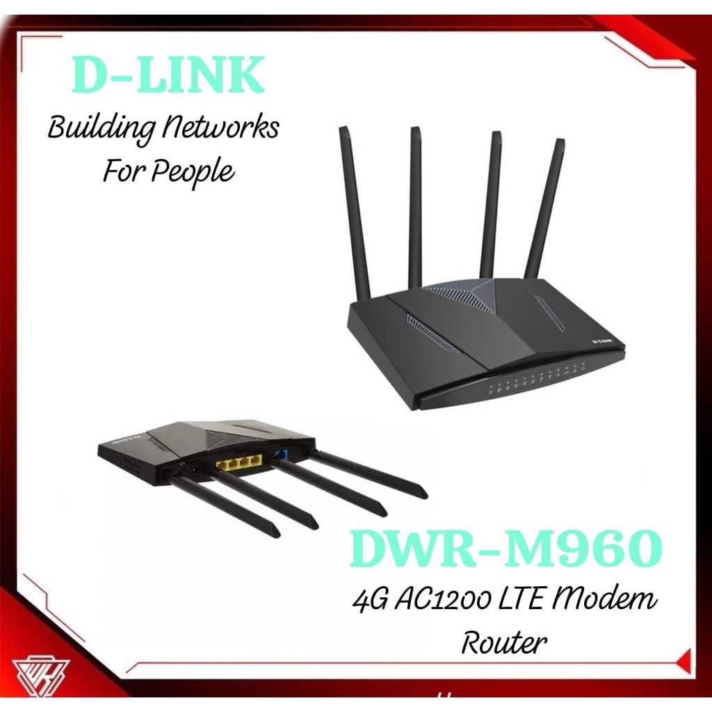 D-Link DWR-M960 Modem Router 4G LTE Wireless AC1200