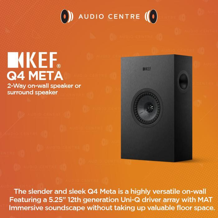 KEF Q4 Meta 2-ways on wall speaker surround speaker