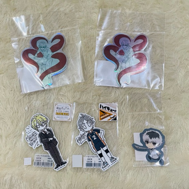 Official Merch Stiker character Anime Sugawara Koshi, Kaneki Ken, william james moriarty