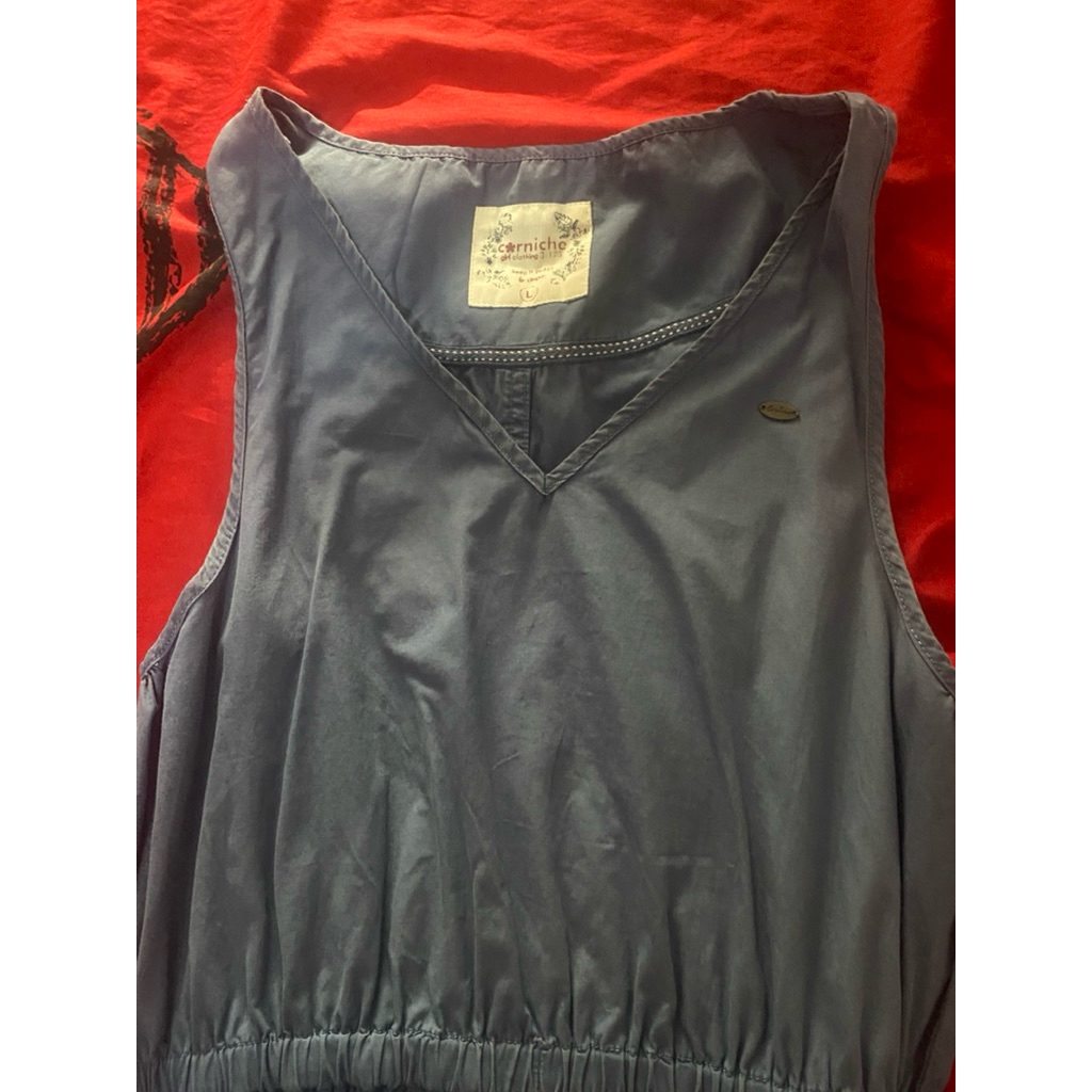 outer gamis corniche denim
