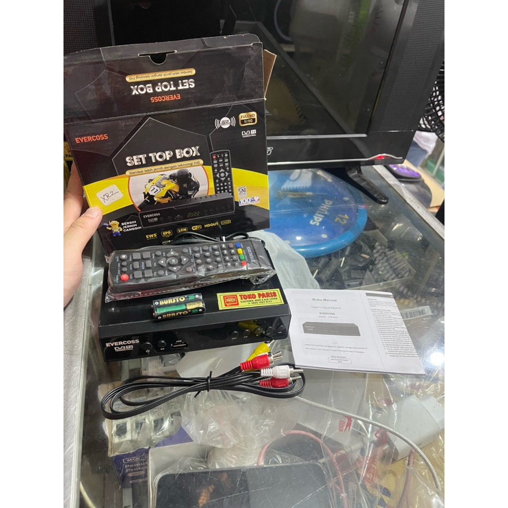 STB Set Top Box Evercoss Hitam