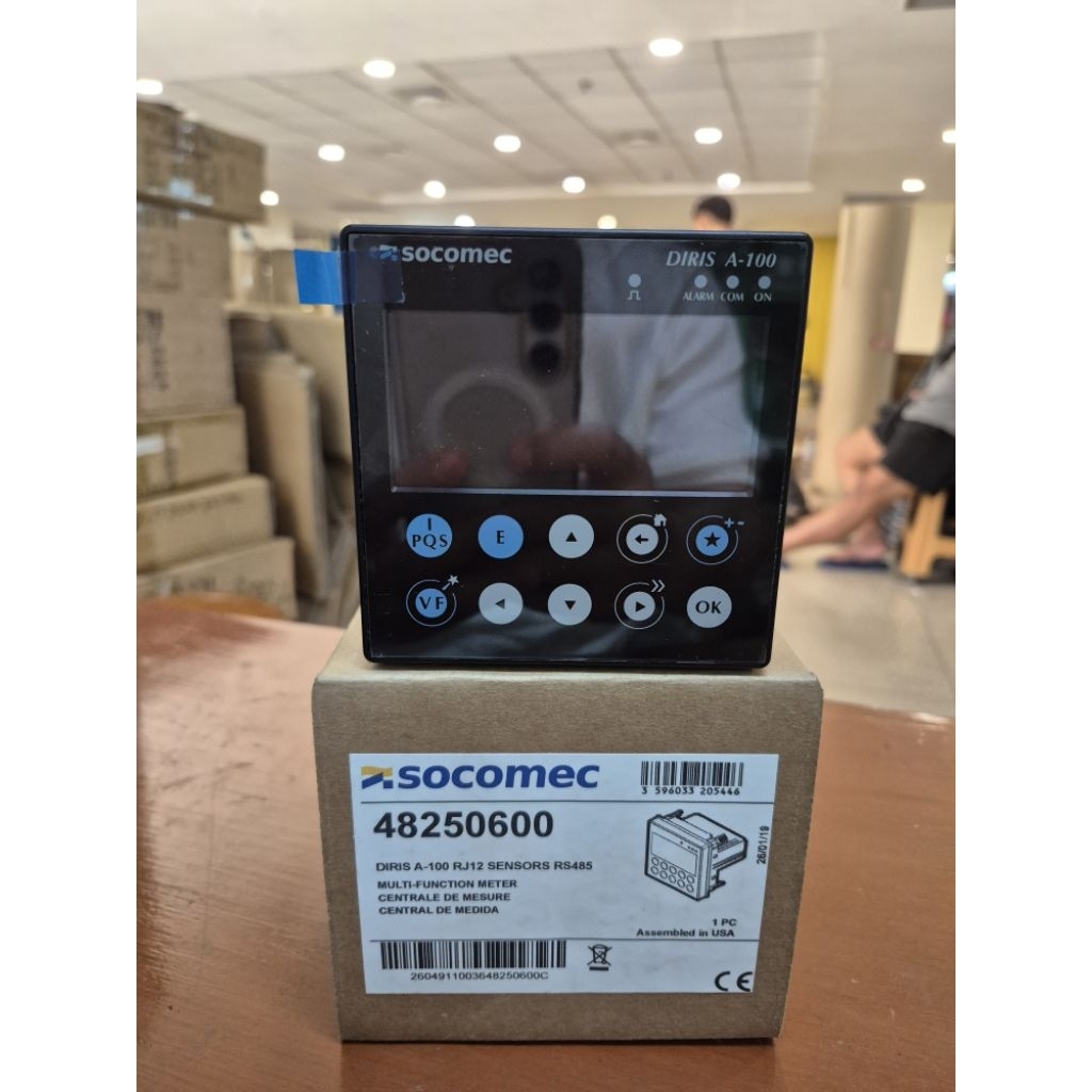 POWER METER SOCOMEC DIRIS A100 A-100 RS485 MODBUS SENSOR - SOCOMEC 48250600