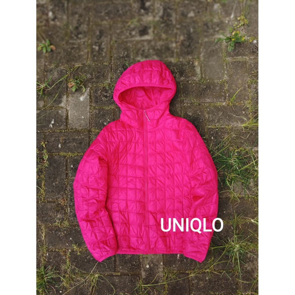 PUFFER DOWN JAKET UNIQLO FUTCHIA SECOND/JAKET TEBAL SECOND