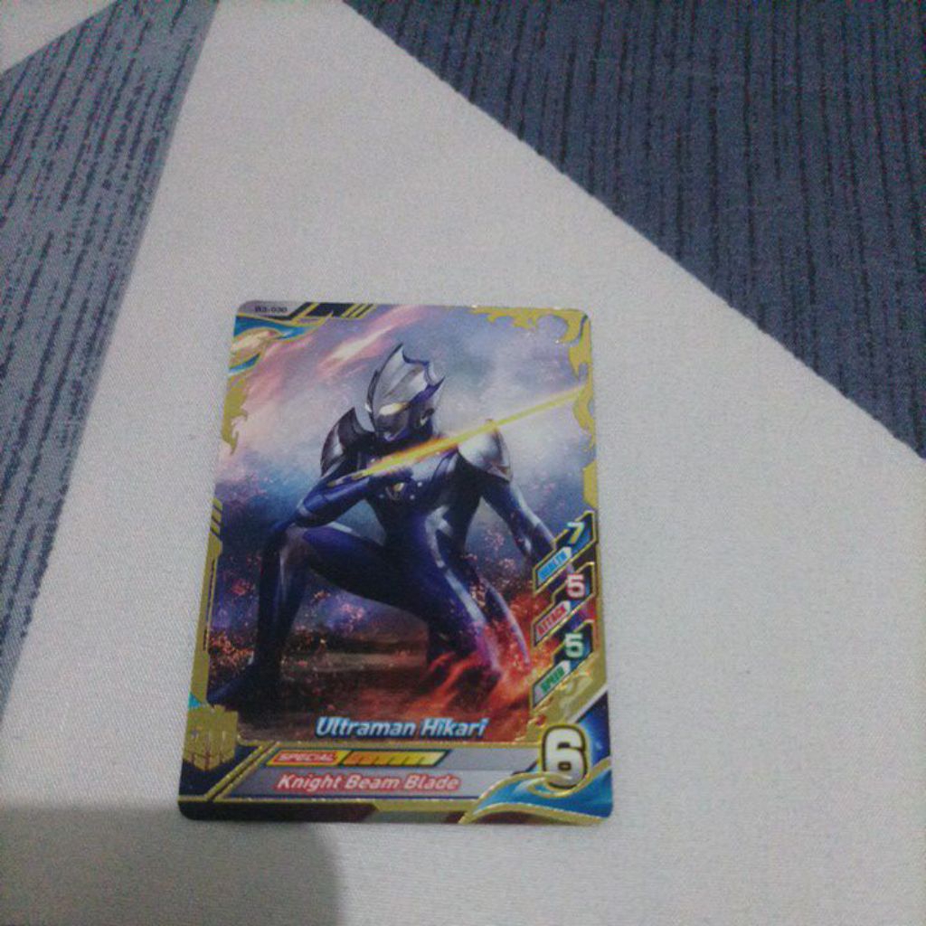 kartu ultraman hikari rare card