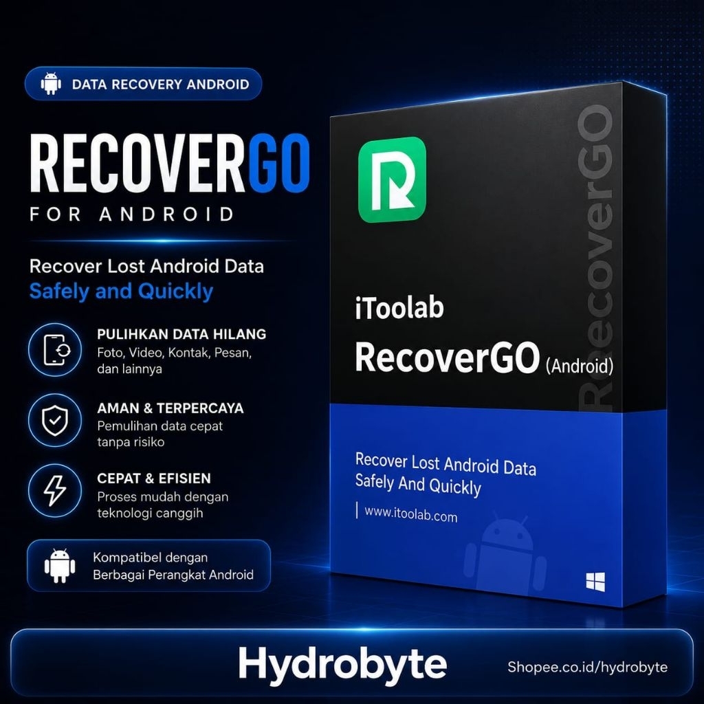 iToolab RecoverGo Android Data Recovery 2025 - Aplikasi Mengembalikan Data Hp Yang Terhapus