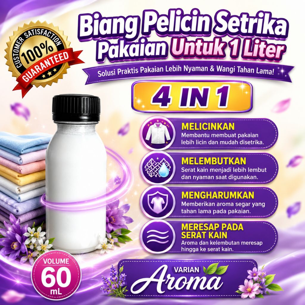 Biang Pelicin Setrika Untuk 1 Liter