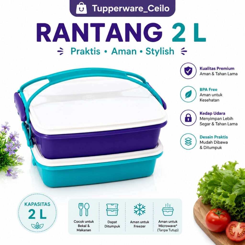 Rantang Tupperware 2 L