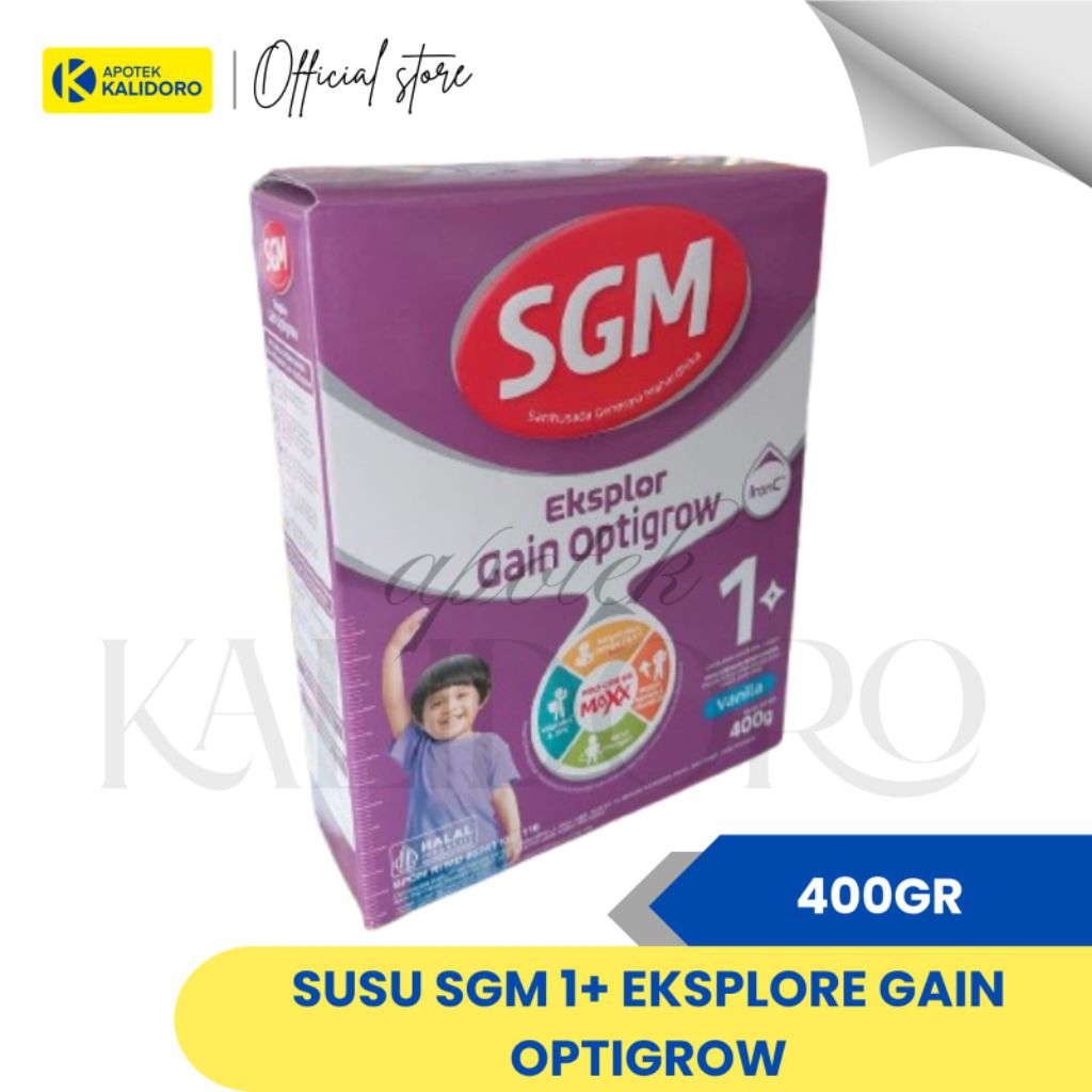SGM GAIN 1+ 400 GRAM / 800 GRAM 012 EXP 2028, TERMURAH APOTEK KALIDORO 4