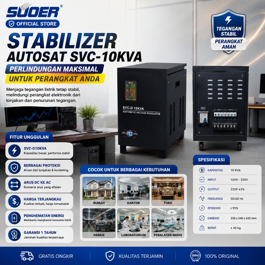 STABILIZER AUTOSAT SVC-10KVA
