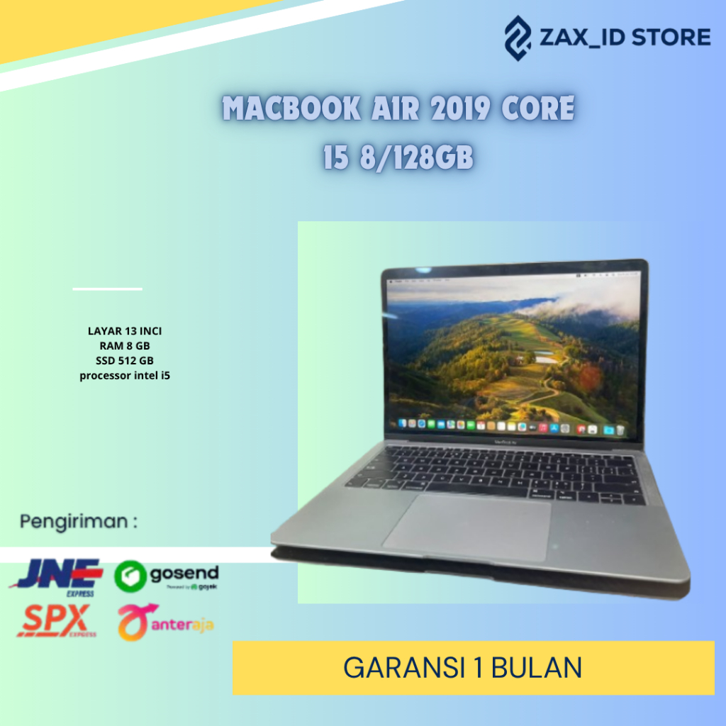 Macbook air 2019 8/128 GB Second original