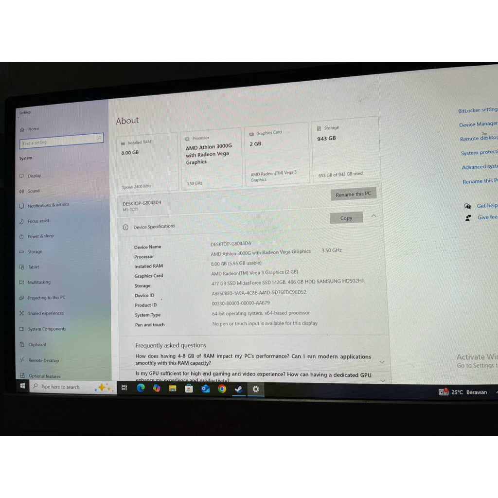 RAKITAN PC AMD FULLSET NO VGA