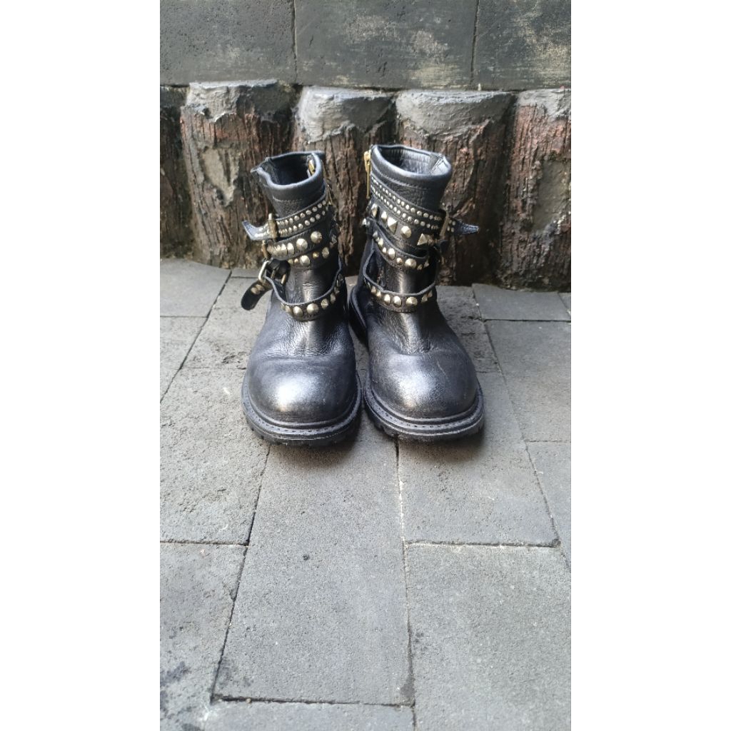 ASH Leather biker boots Made in Mexico