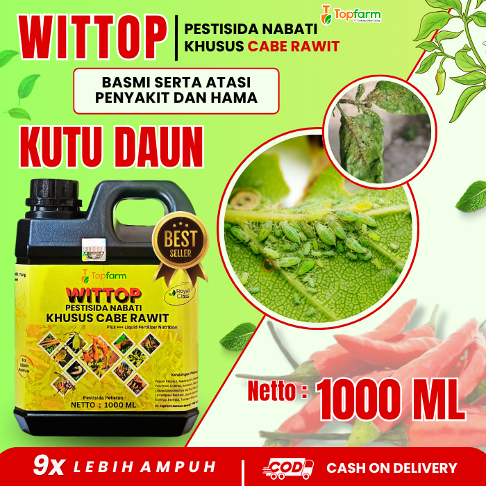 Obat Kutu Daun Cabe Rawit / Pestisida Kutu Daun Cabai / Obat Semprot Kutu Daun / Pembasmi Hama Kutu 
