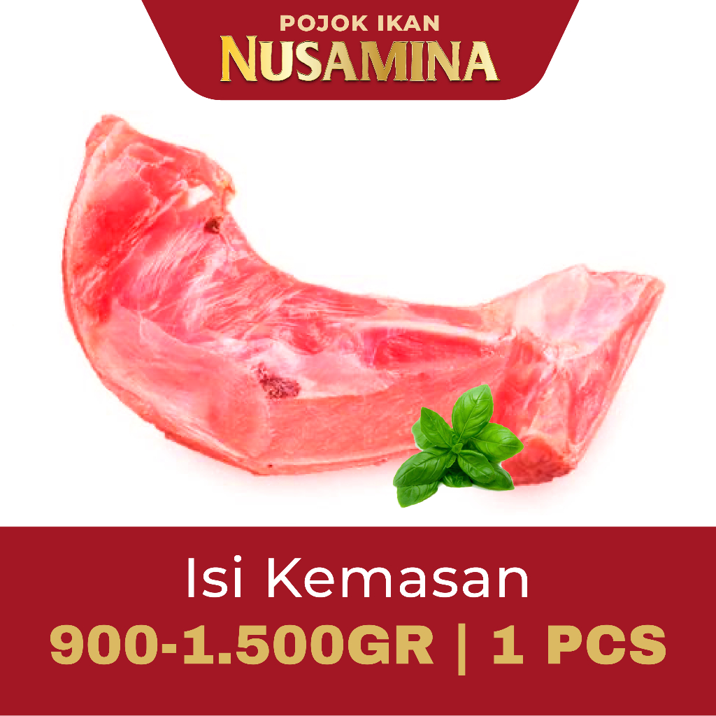 Nusamina Ikan Rahang Tuna Utuh Bersih Segar Frozen [1 pcs] 900-1500g