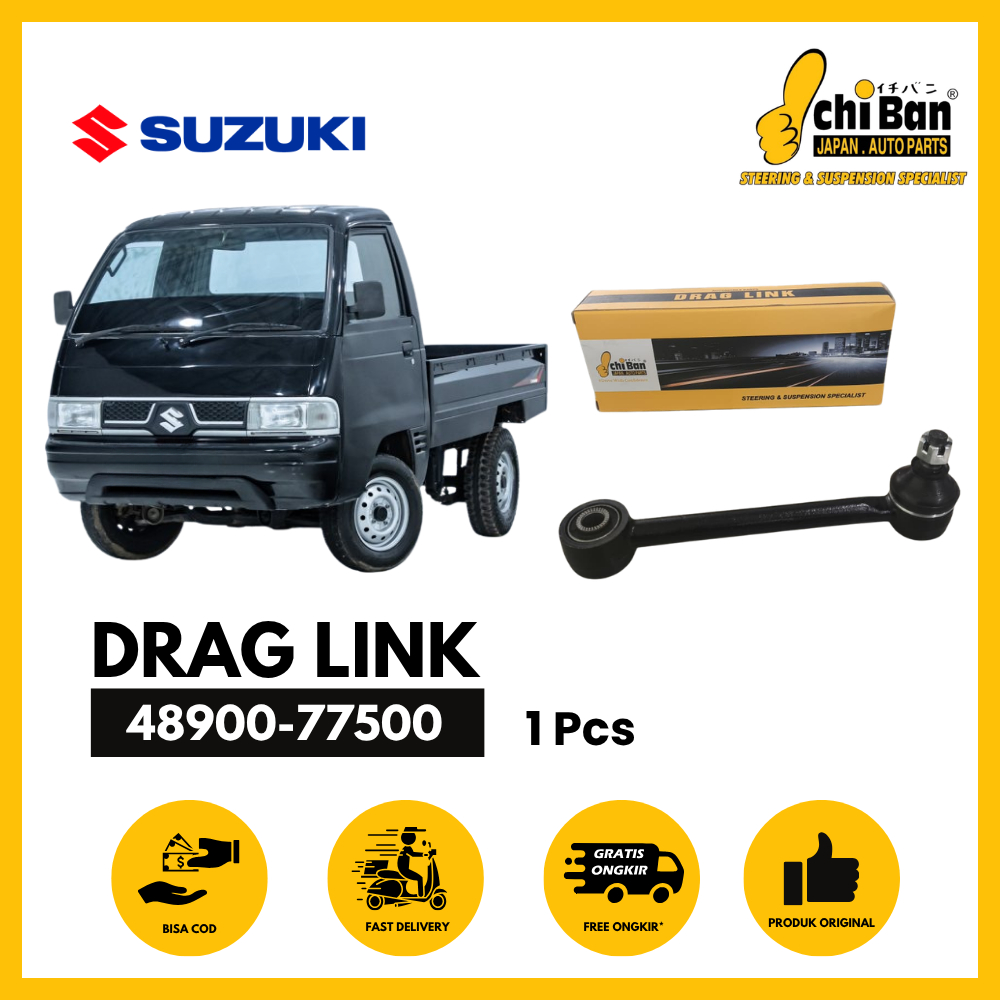 ICHIBAN DRAG LINK COMPATIBLE FOR SUZUKI CARRY FUTURA MITSUBISHI COLT T120SS 48900-77500 1 PCS ORIGIN