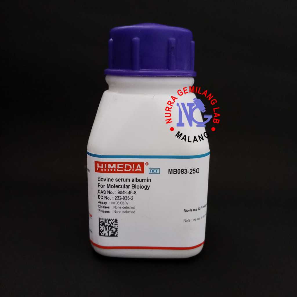 BSA Himedia 25 gr Segel | Bouvine Serum Albumin MB083-25G Himedia