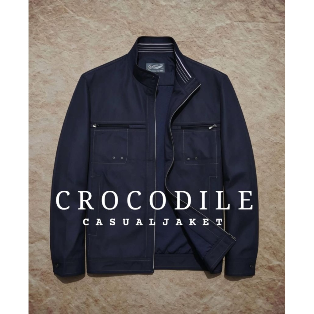 Jaket casual keren CROCODILE bahan adem bekas murah